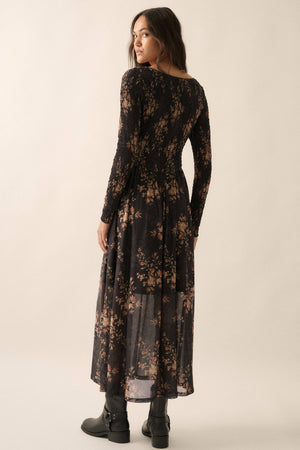 Harvest At Midnight Maxi Dress