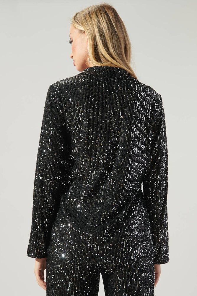 Friday Nights Sequin Tailored Jacket