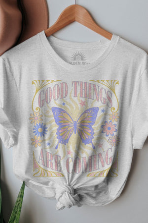 Good Things Are Coming Retro Oversized T Shirt