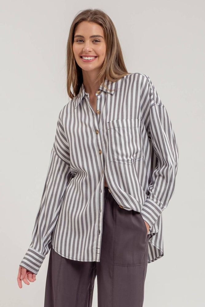 Classic Stripe Button Down