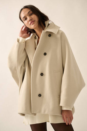 Warm Memories Dolman Peacoat