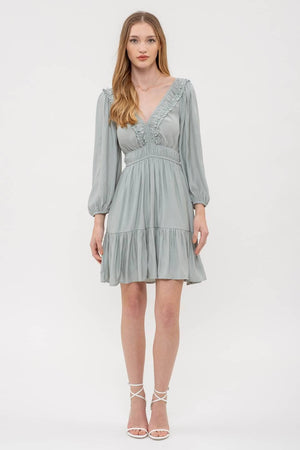 Elegant Afternoon Ruffle Dress