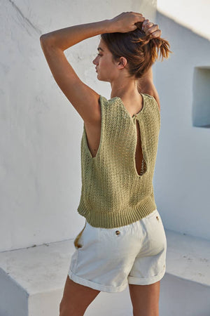 Knit Sweater Sleeveless Vest