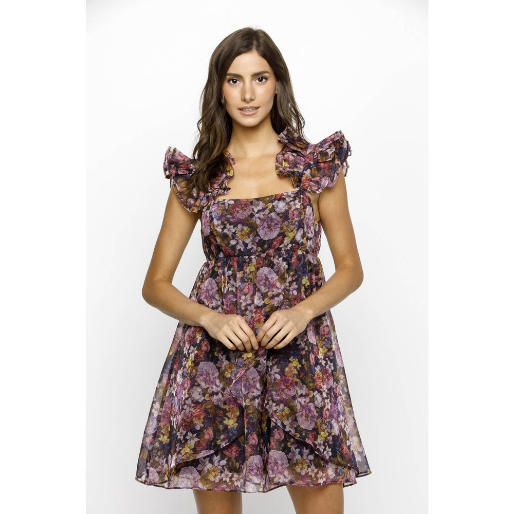 Flutter Garden Baby Doll Mini Dress