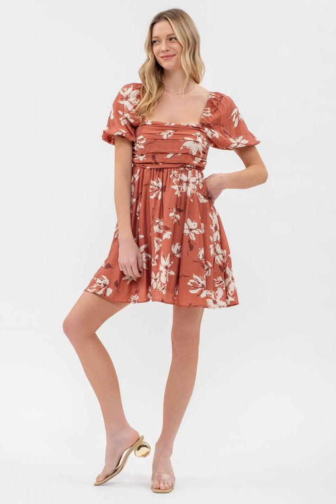 Sunny Afternoon Puff Sleeve Dress