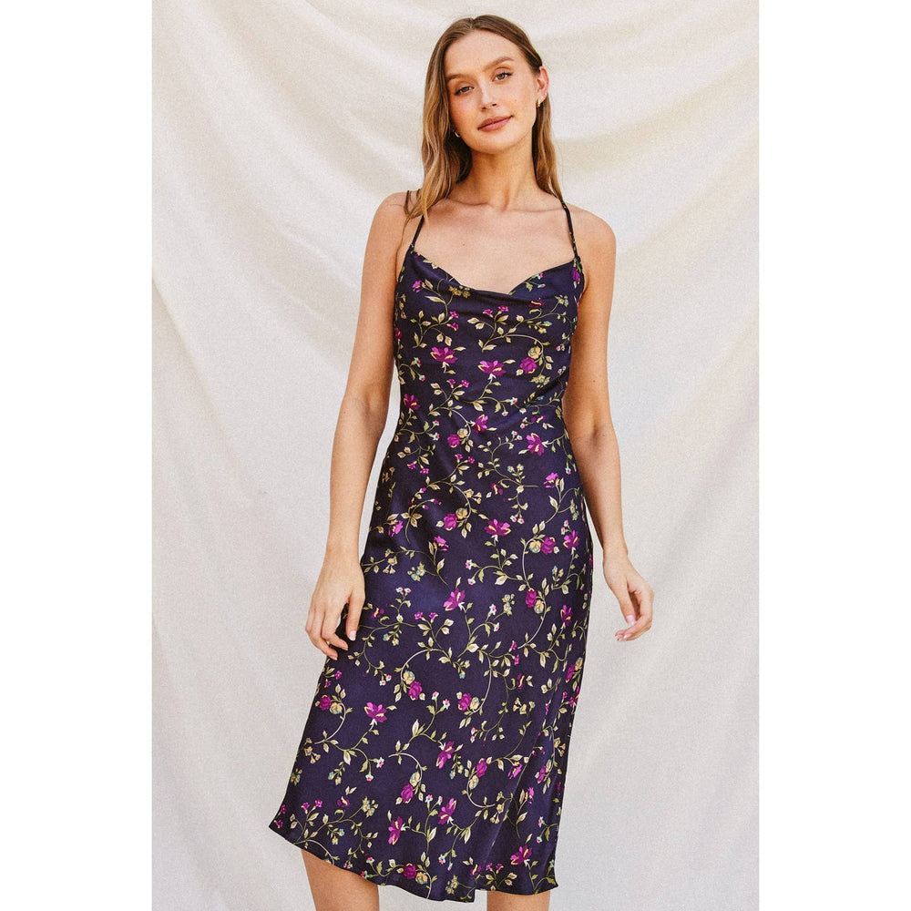 Vines and Florals Midi Dress