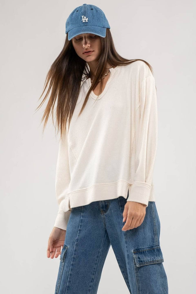 Phoebe Cozy Ribbed Top