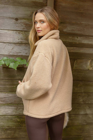 Teddy Bear Fleece Half Zip Jacket