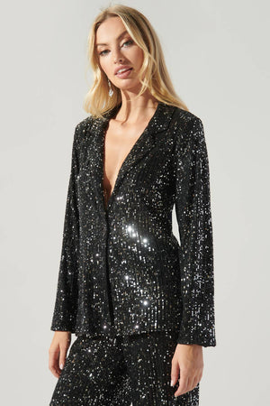 Friday Nights Sequin Tailored Jacket