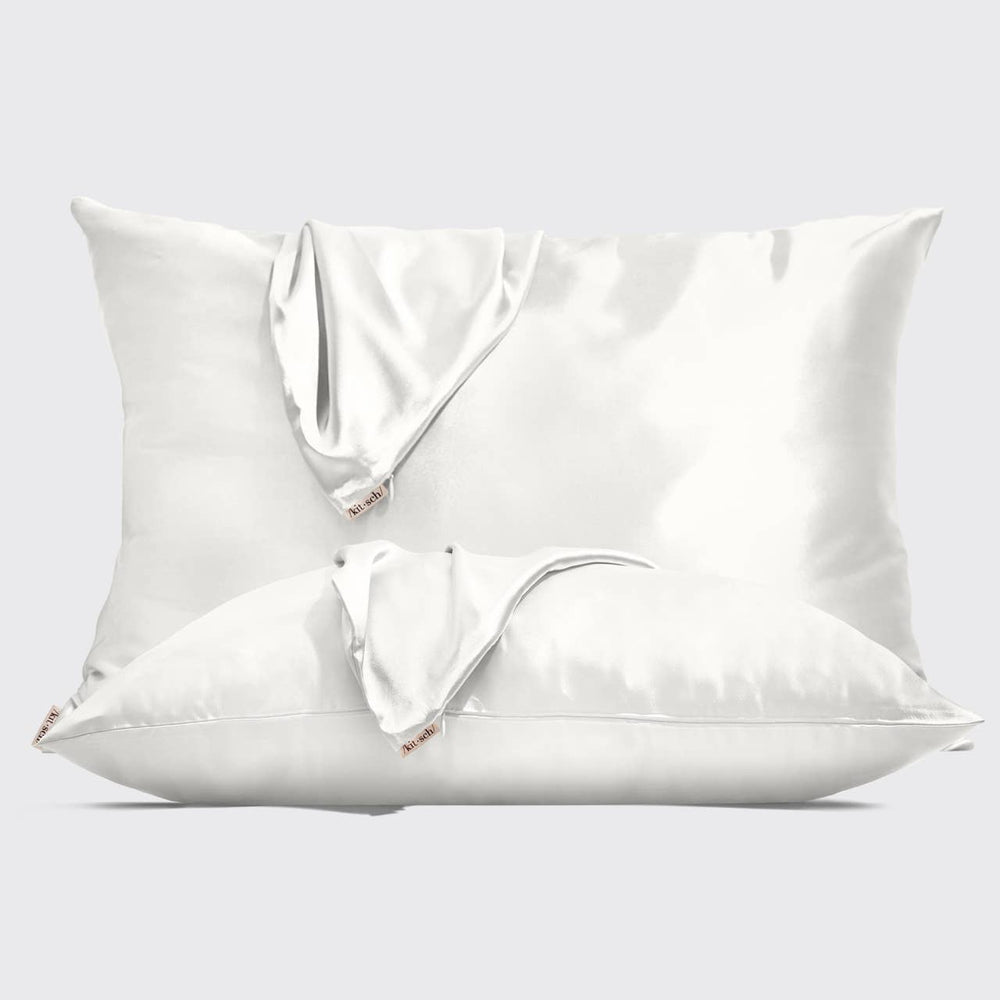 Satin Pillowcase 2pc - Ivory