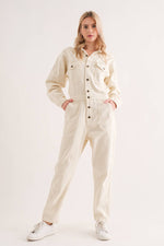 Happy Day Cream Jumpsuit